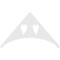 Ekena Millwork Pitch Winston Architectural Grade PVC Gable Pediment, 60"W x 35"H x 1"P (14/12) GPP060X035X100WIN - alternate 4
